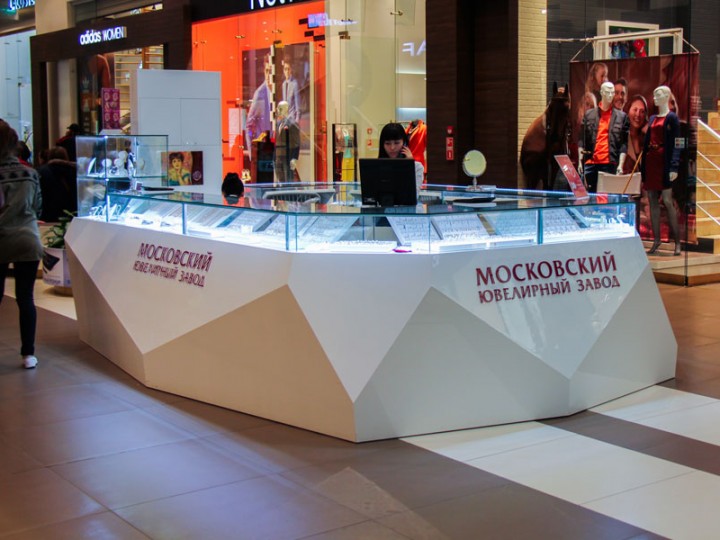 Торговый остров для "Московского Ювелирного Завода" Торговый остров для "Московского Ювелирного Завода"